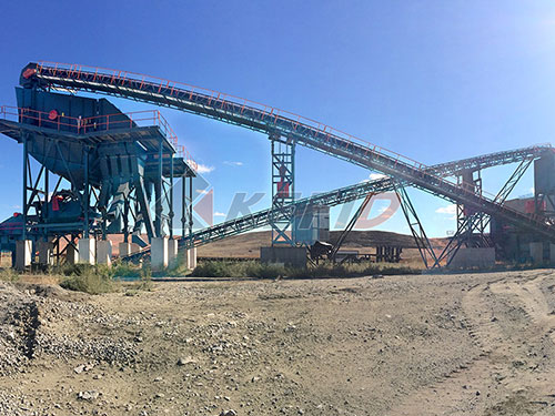 Three combinations mobile crushing plant